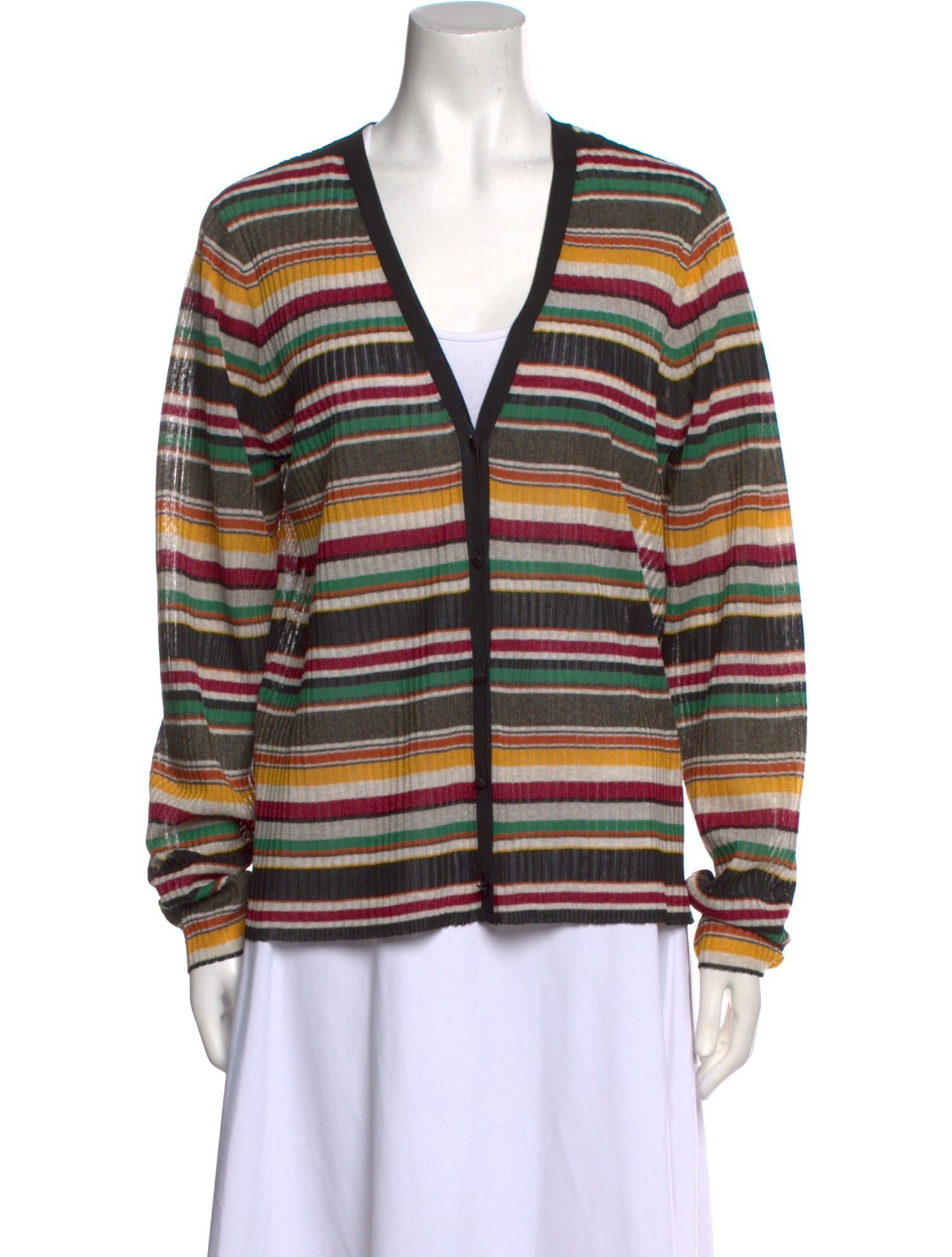 Veronica Beard Striped V-Neck Sweater w/ Tags