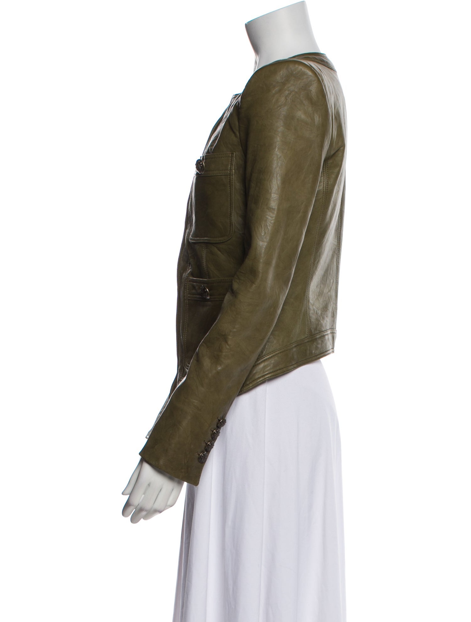 Veronica Beard Leather Biker Jacket