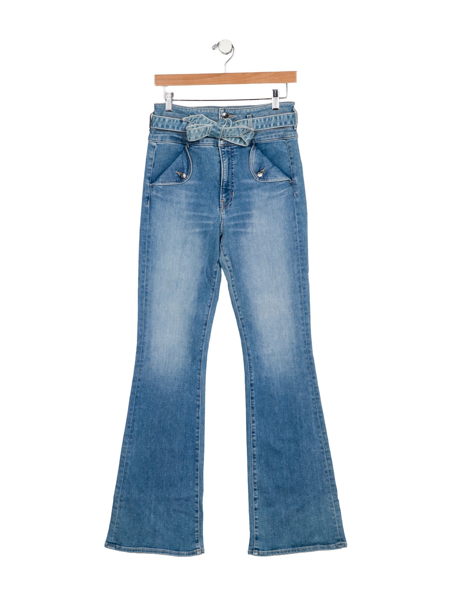 Veronica Beard Giselle Flare Wide Leg Jeans
