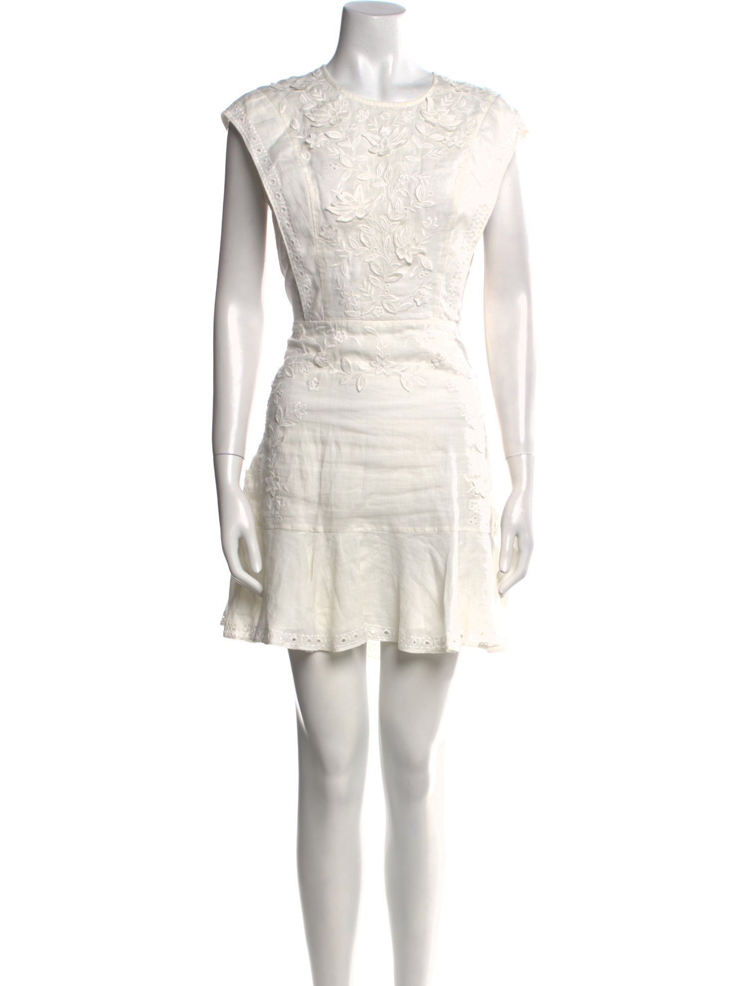 Veronica Beard Crew Neck Mini Dress