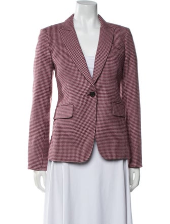 Veronica Beard Alpaca Houndstooth Print Blazer