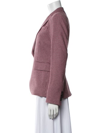 Veronica Beard Alpaca Houndstooth Print Blazer