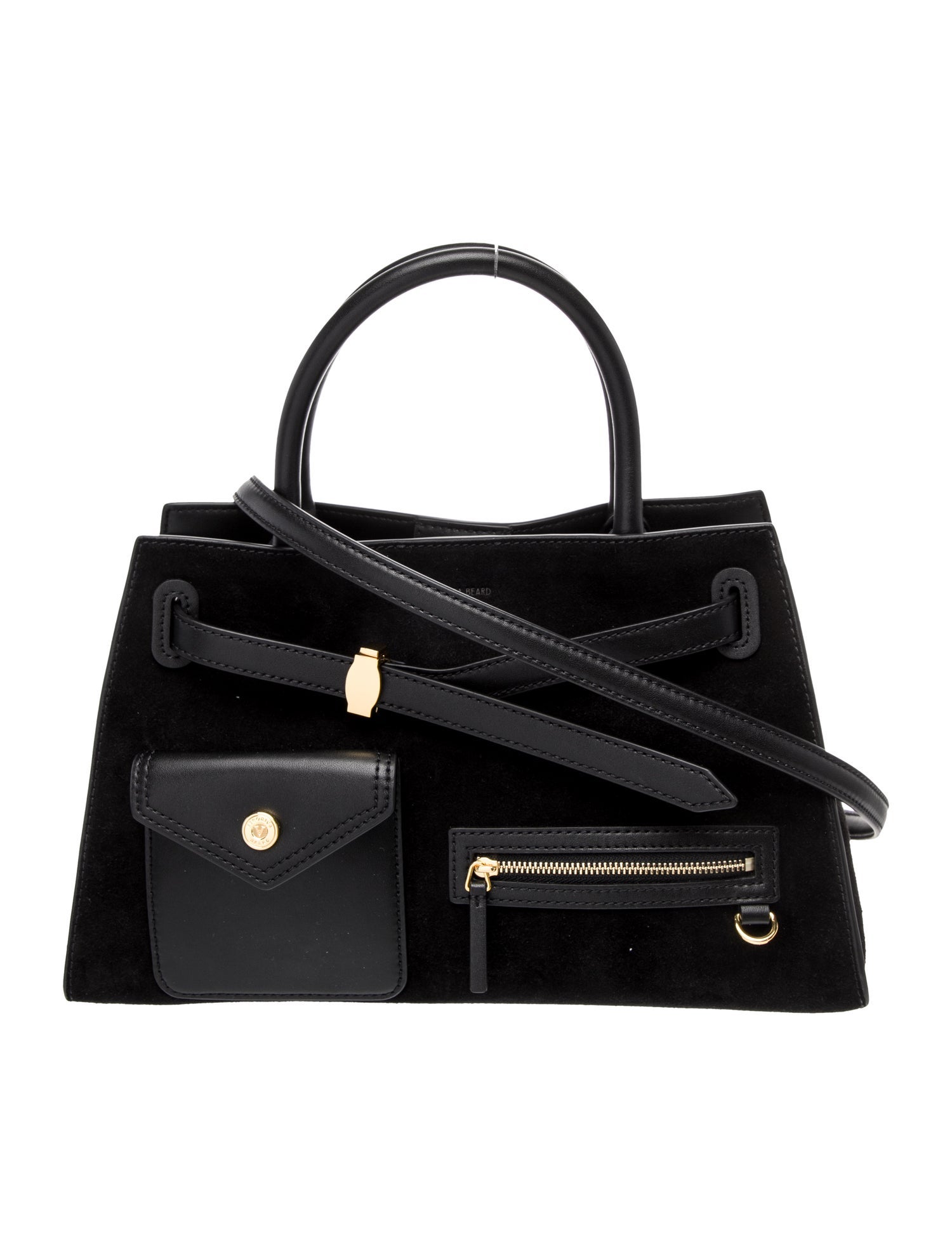 Veronica Beard Suede Top Handle Bag