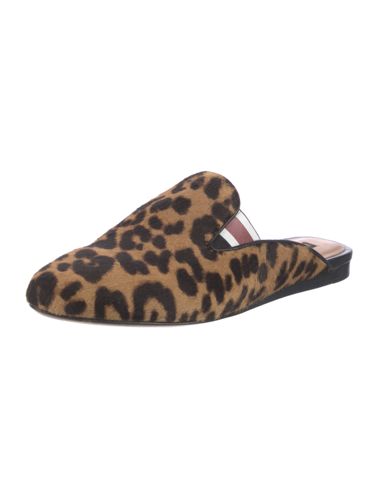 Veronica Beard Ponyhair Animal Print Mules