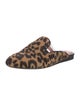 Veronica Beard Ponyhair Animal Print Mules