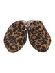 Veronica Beard Ponyhair Animal Print Mules