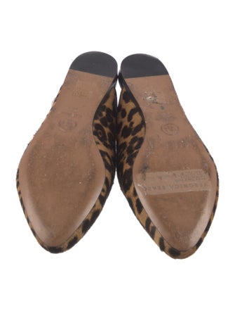 Veronica Beard Ponyhair Animal Print Mules