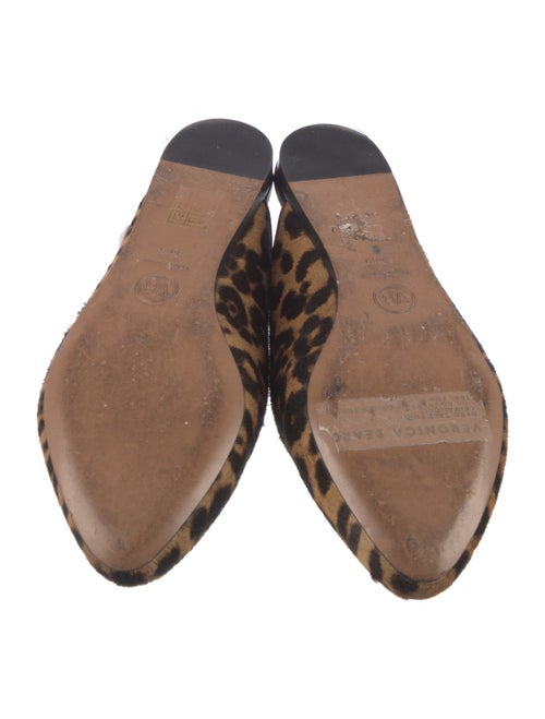 Veronica Beard Ponyhair Animal Print Mules