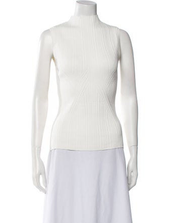 Veronica Beard Turtleneck Sleeveless Top