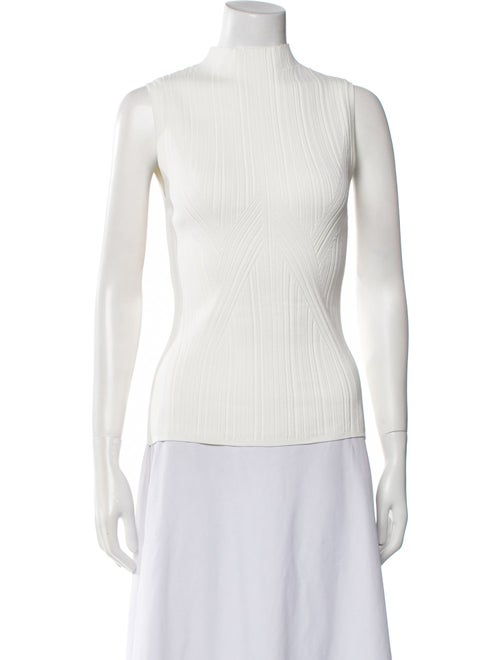 Veronica Beard Turtleneck Sleeveless Top