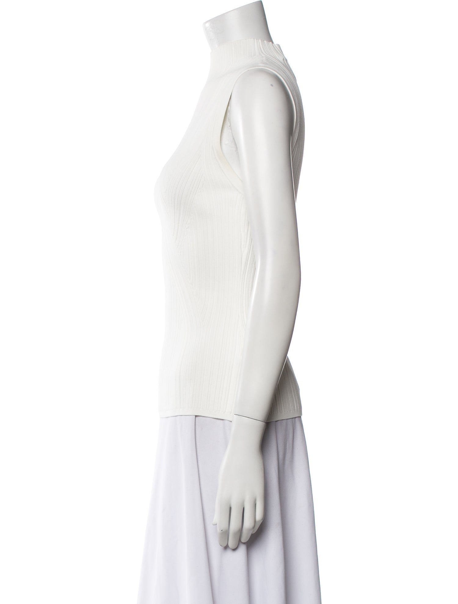 Veronica Beard Turtleneck Sleeveless Top