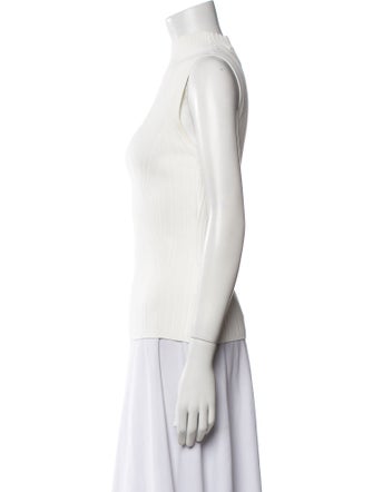 Veronica Beard Turtleneck Sleeveless Top