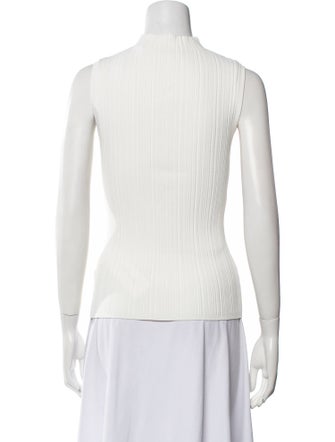Veronica Beard Turtleneck Sleeveless Top