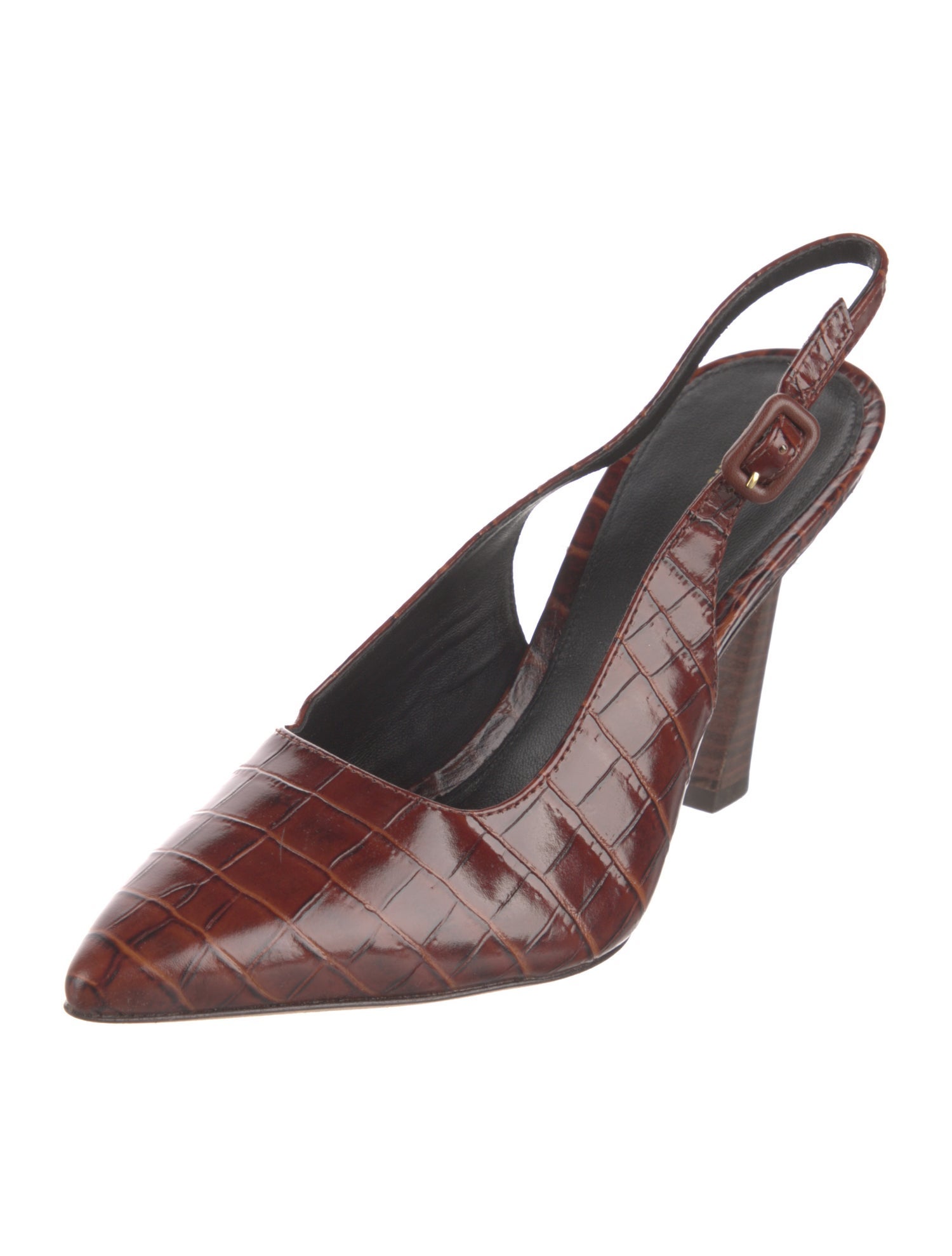 Veronica Beard Leather Printed Slingback Pumps