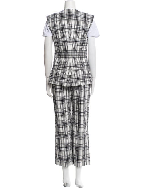 Veronica Beard Plaid Print Pant Set
