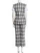 Veronica Beard Plaid Print Pant Set
