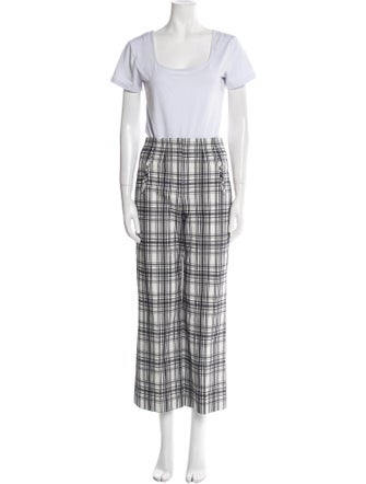 Veronica Beard Plaid Print Pant Set
