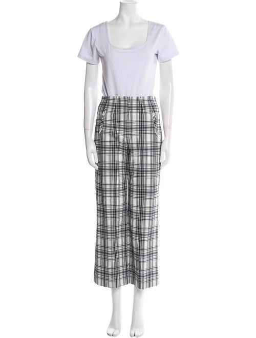Veronica Beard Plaid Print Pant Set