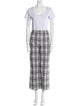 Veronica Beard Plaid Print Pant Set