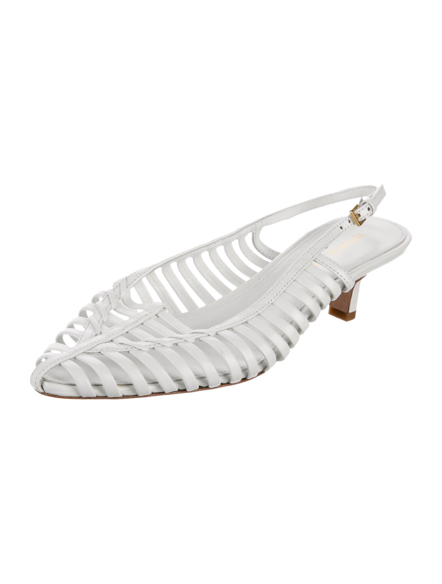 Veronica Beard Leather Slingback Sandals