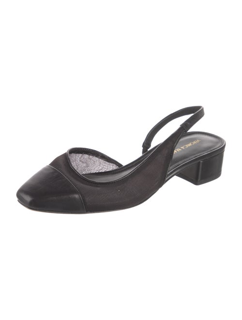 Veronica Beard Leather Slingback Flats