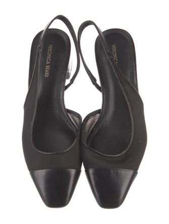 Veronica Beard Leather Slingback Flats