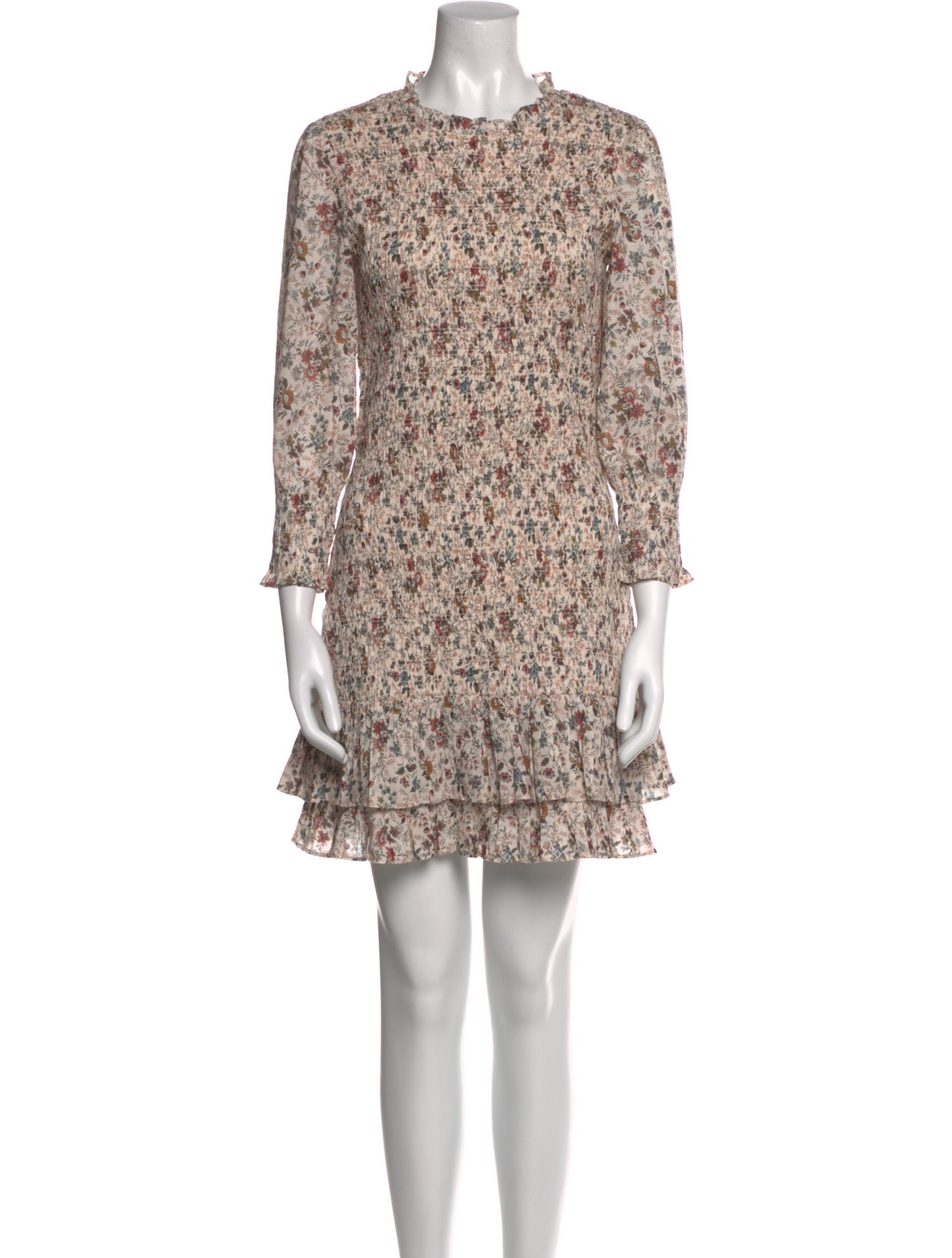 Veronica Beard Floral Print Mini Dress