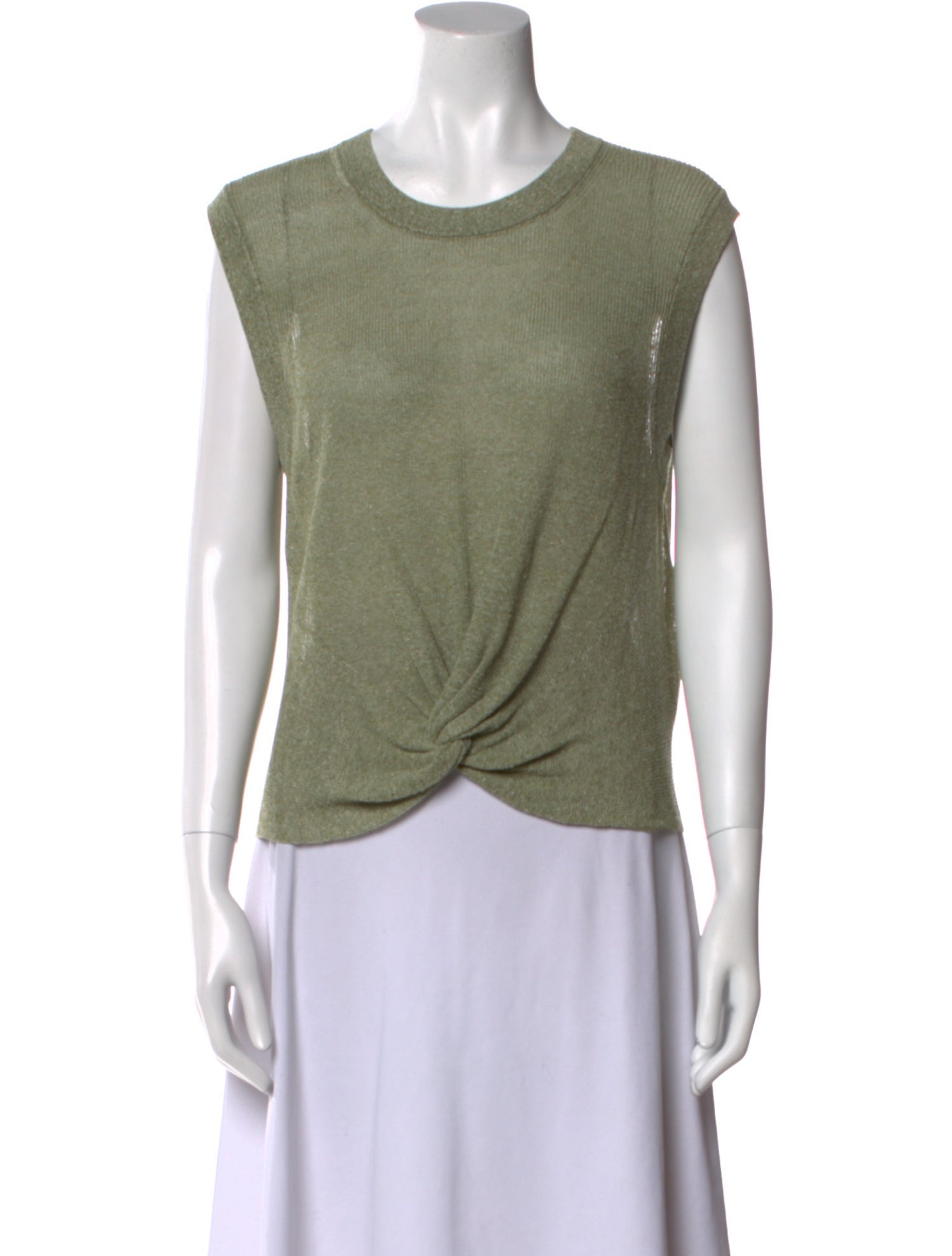Veronica Beard Linen Scoop Neck Top w/ Tags