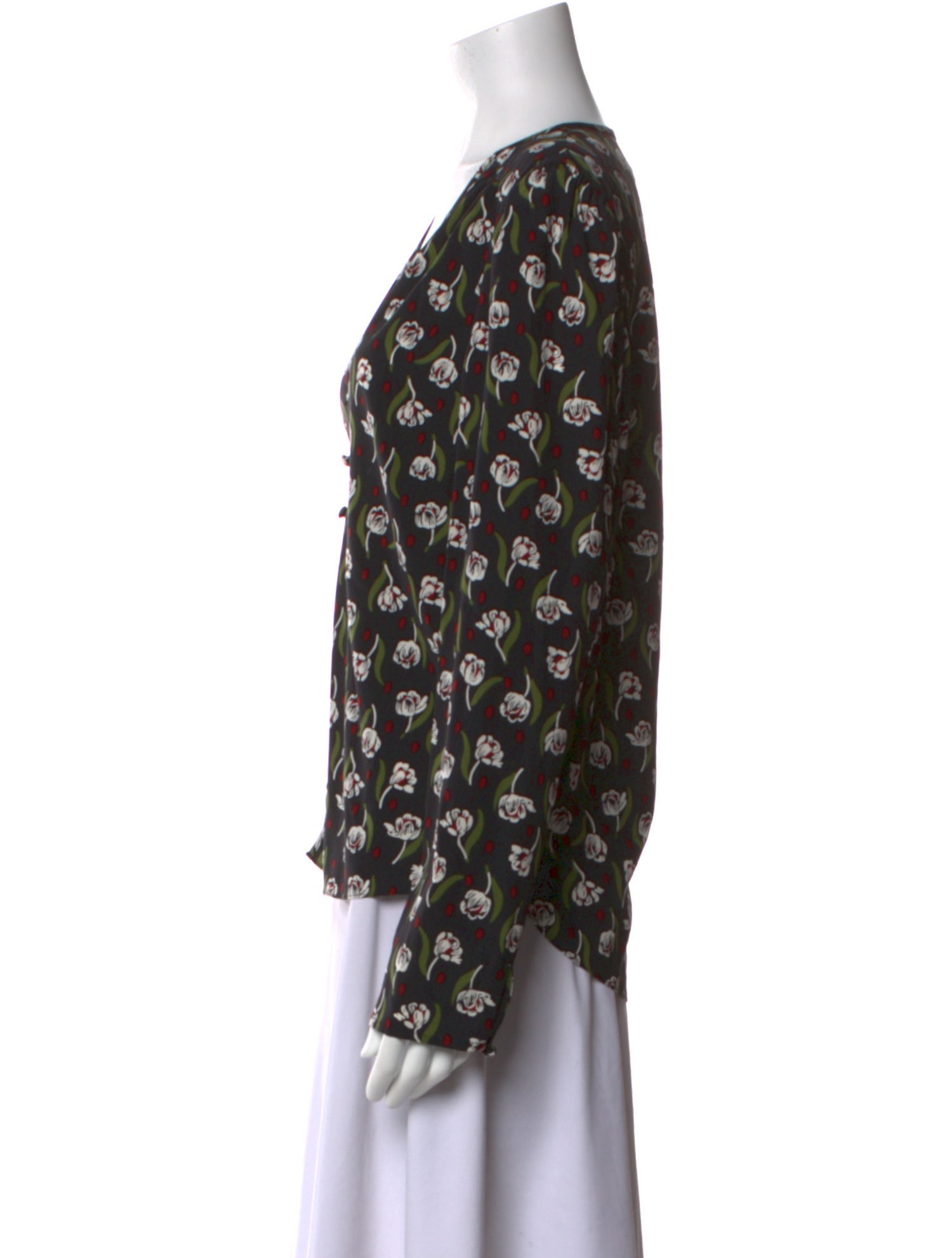 Veronica Beard Silk Printed Blouse