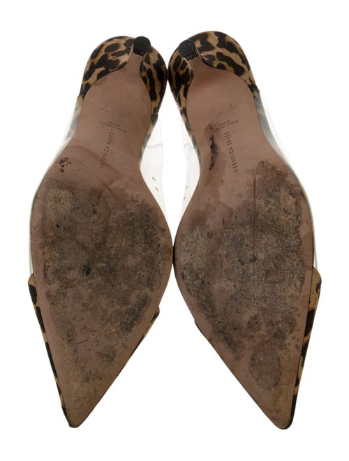 Veronica Beard Canvas Animal Print Mules