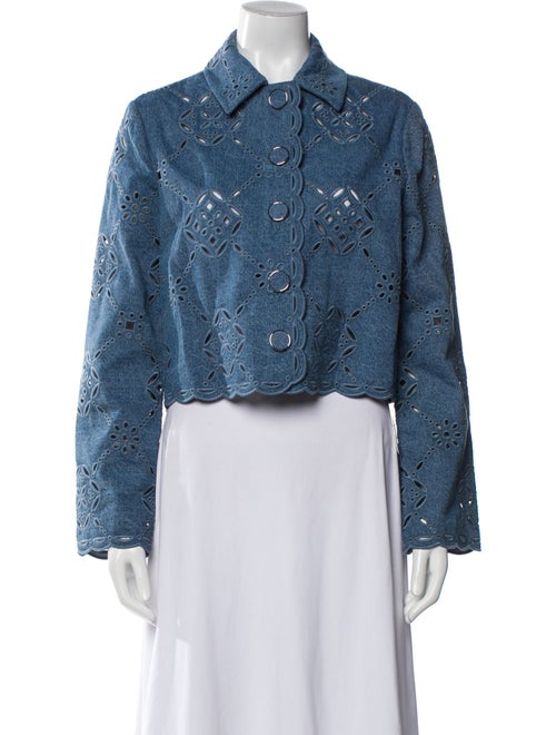 Veronica Beard Patterned Denim Jacket