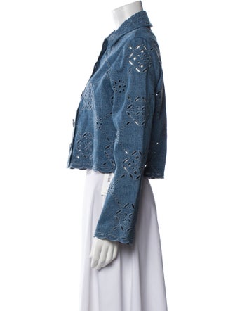 Veronica Beard Patterned Denim Jacket