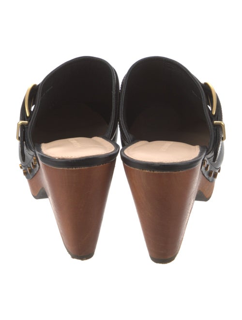 Veronica Beard Leather Studded Accents Mules