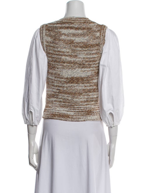 Veronica Beard Printed Crew Neck Sweater