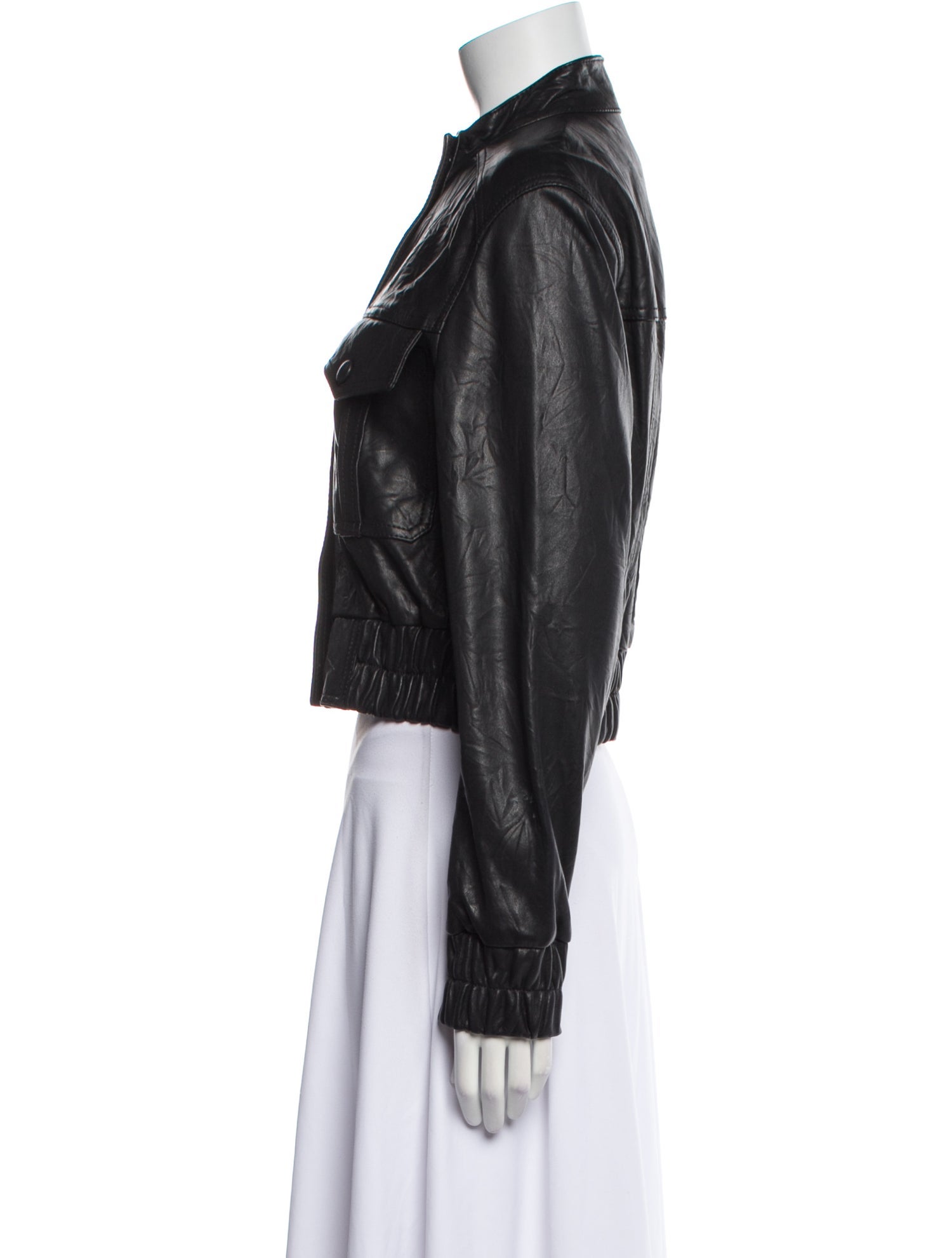 Veronica Beard Leather Biker Jacket