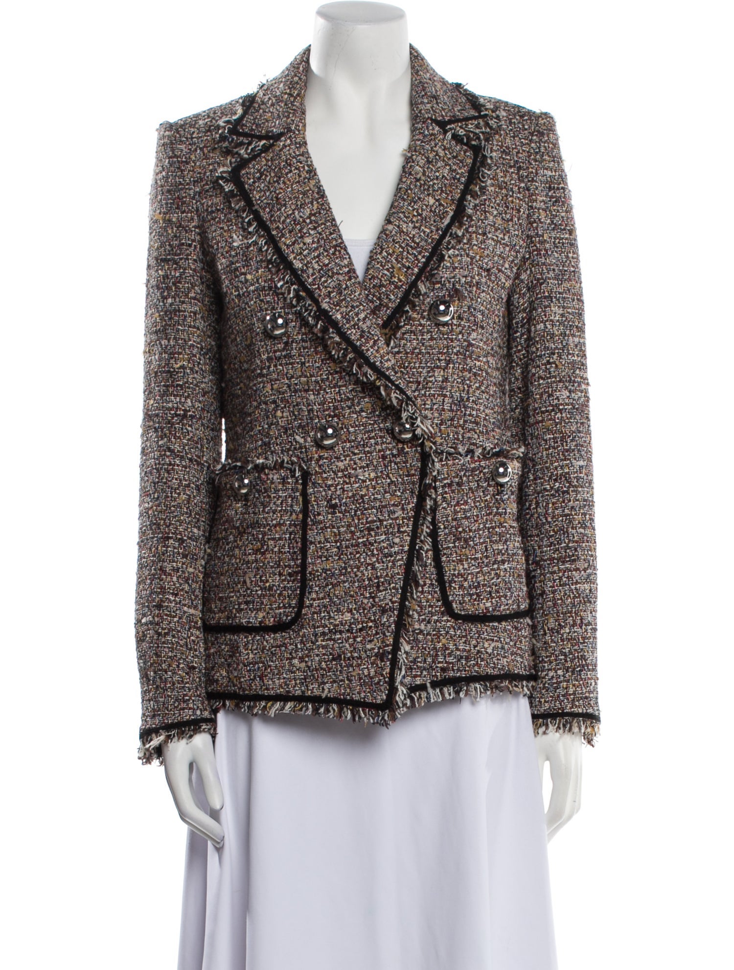 Veronica Beard Tweed Pattern Blazer
