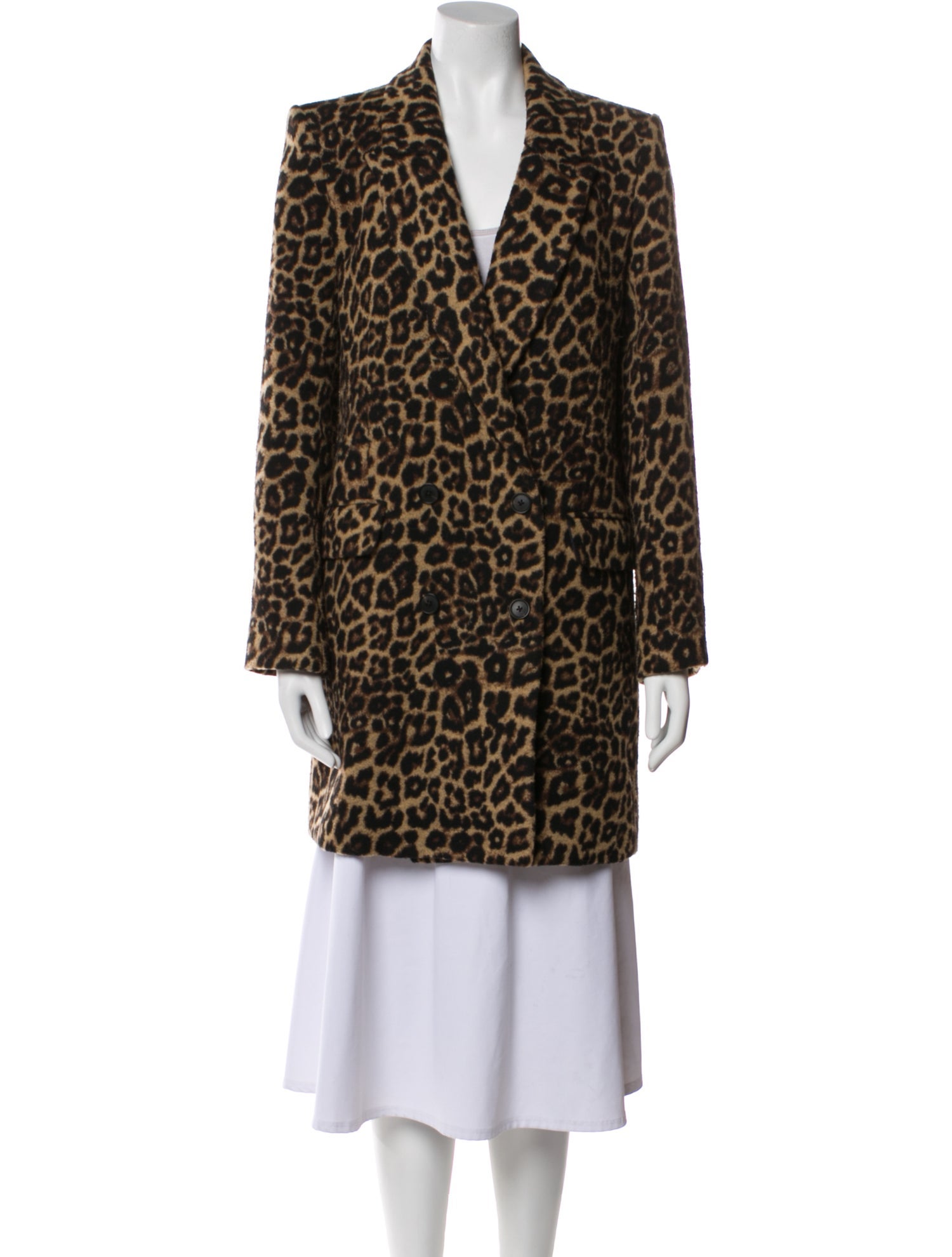 Veronica Beard Animal Print Coat