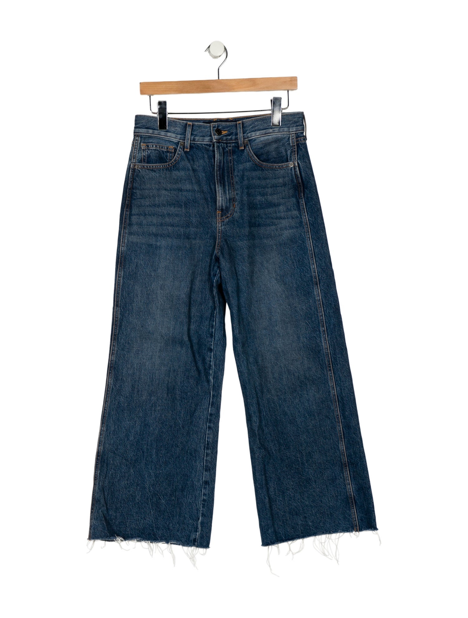Veronica Beard High-Rise Wide Leg Jeans