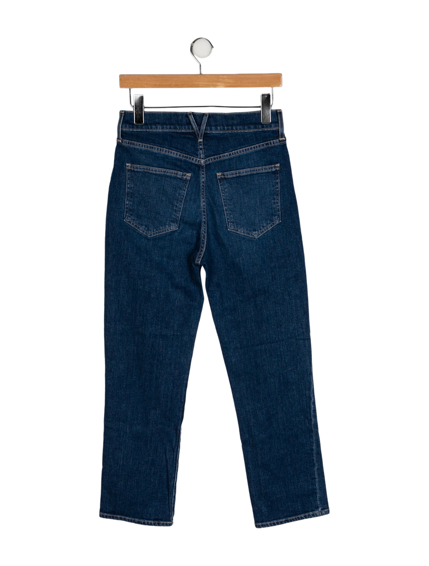 Veronica Beard High-Rise Straight Leg Jeans
