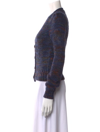 Veronica Beard Striped V-Neck Sweater