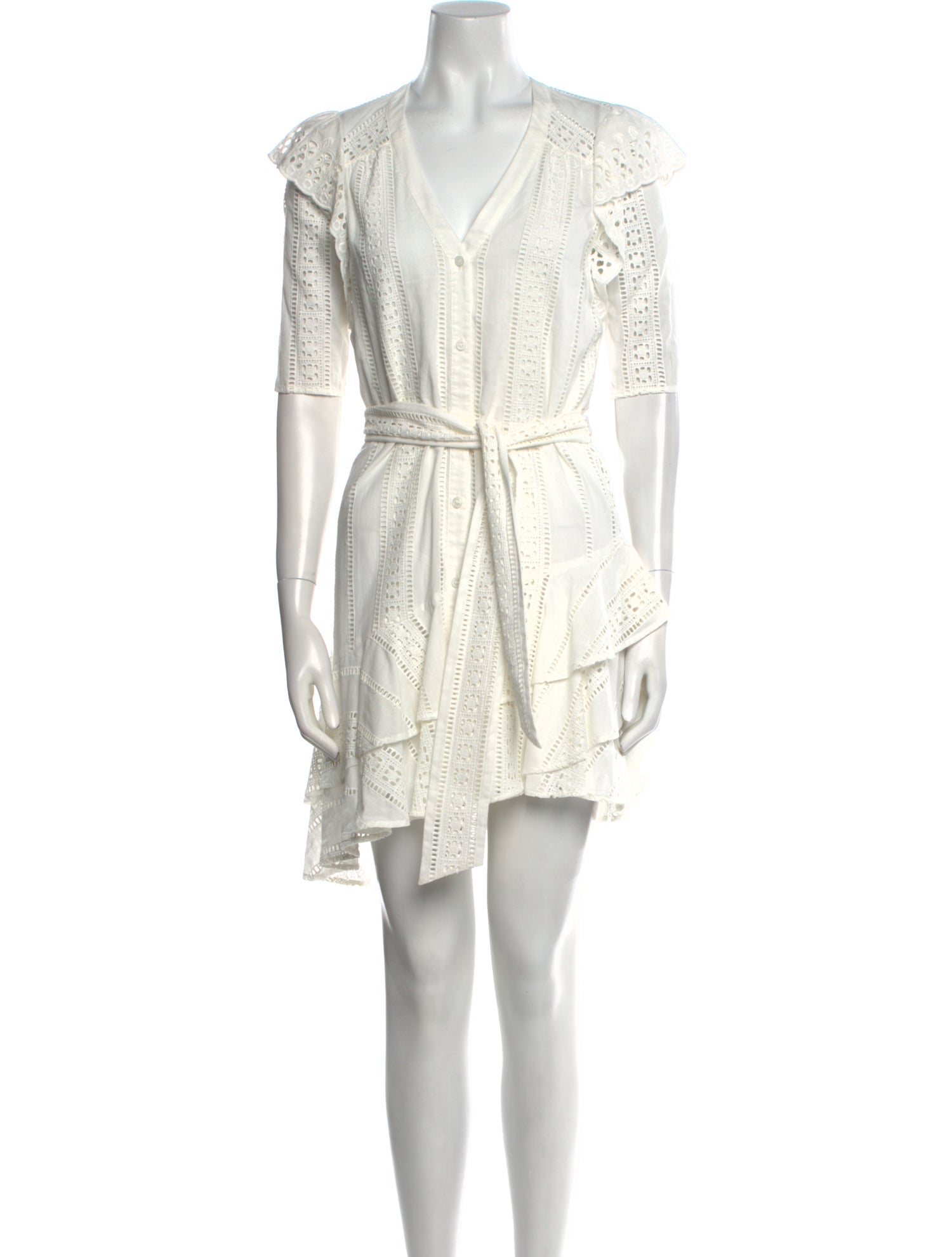 Veronica Beard V-Neck Mini Dress