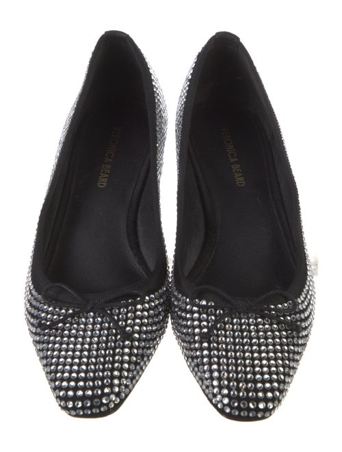 Veronica Beard Suede Bow Accents Flats