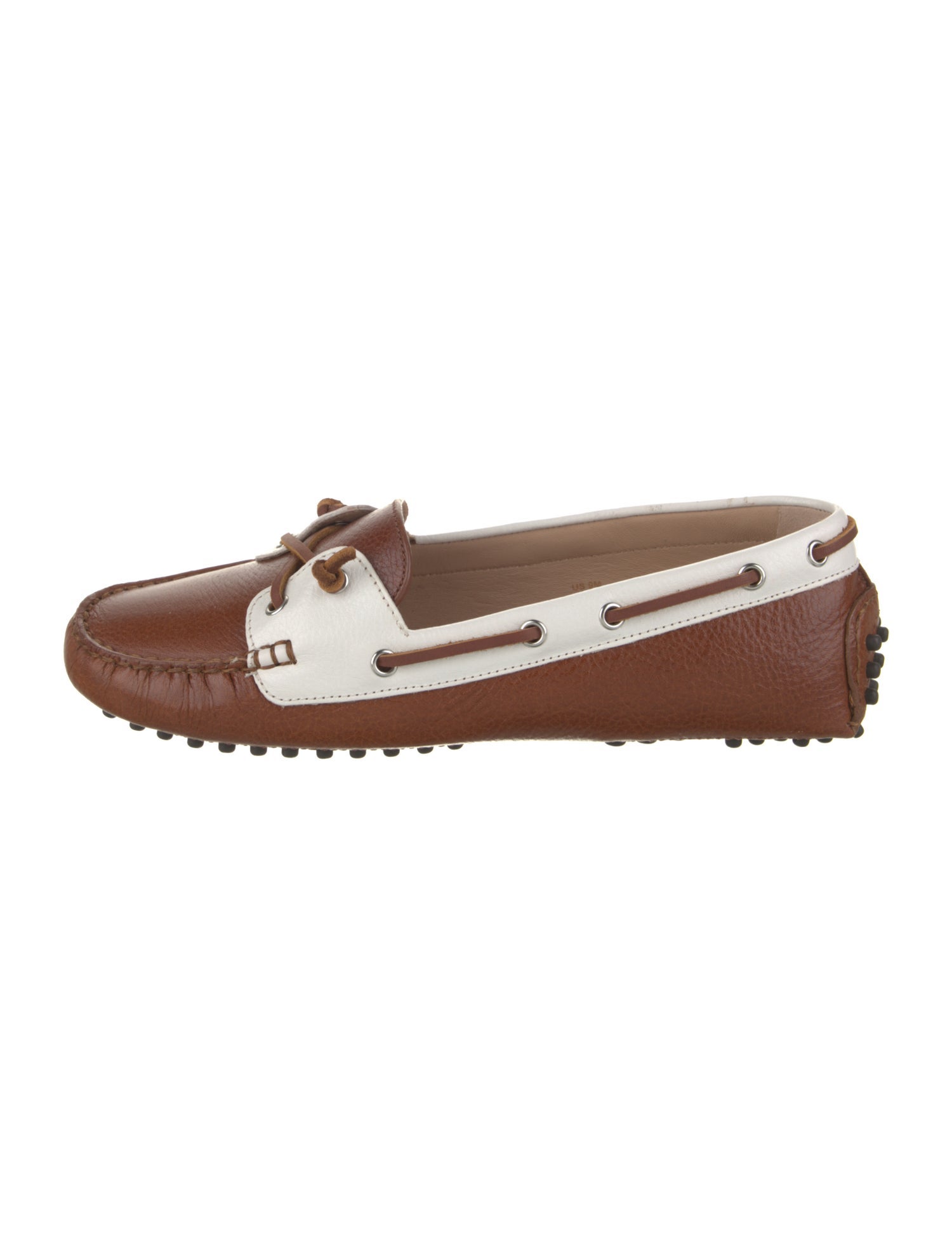 Veronica Beard Leather Colorblock Pattern Loafers