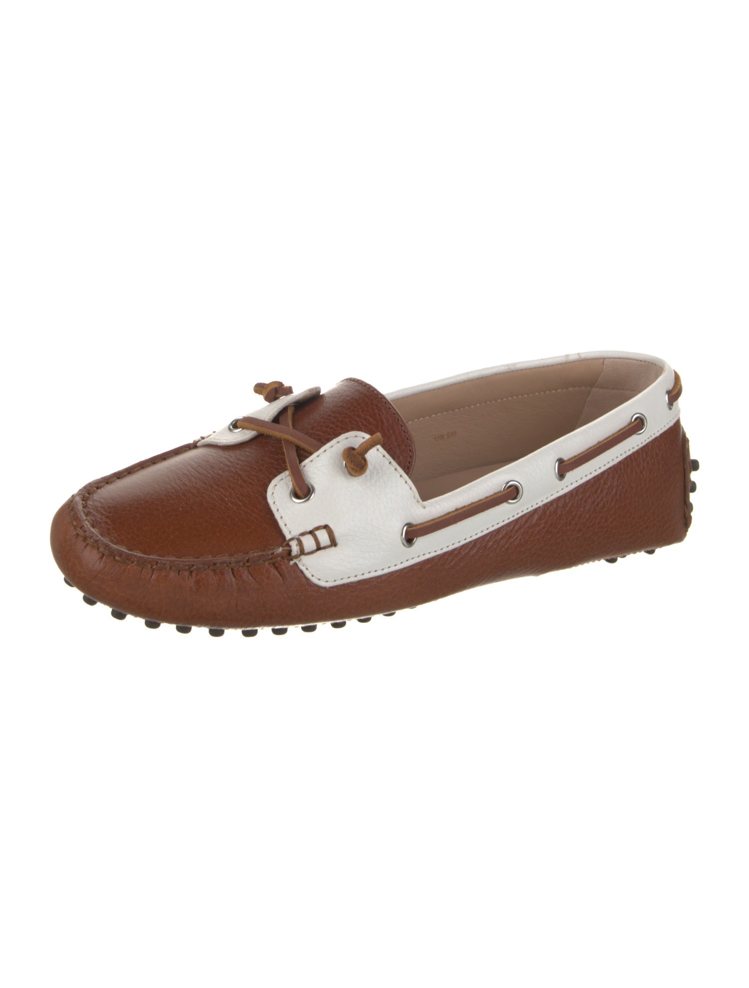 Veronica Beard Leather Colorblock Pattern Loafers