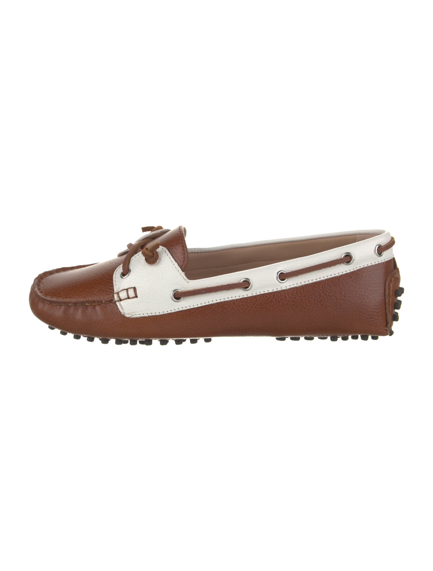 Veronica Beard Leather Colorblock Pattern Loafers