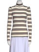 Veronica Beard Striped Turtleneck Top