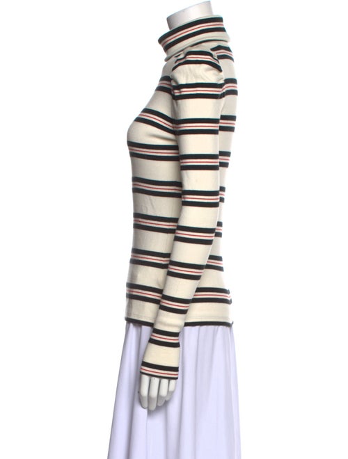 Veronica Beard Striped Turtleneck Top