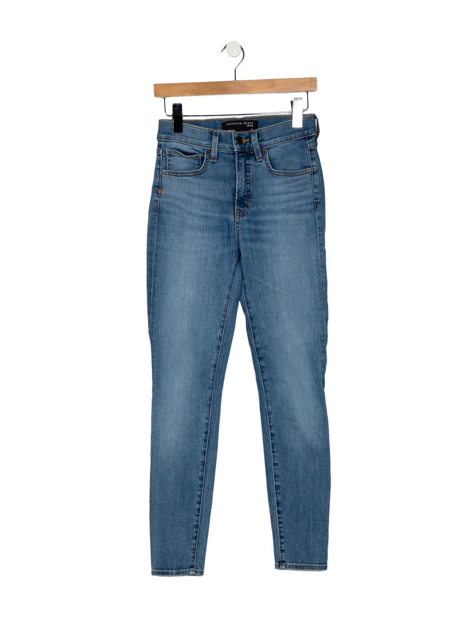 Veronica Beard Mid-Rise Skinny Leg Jeans