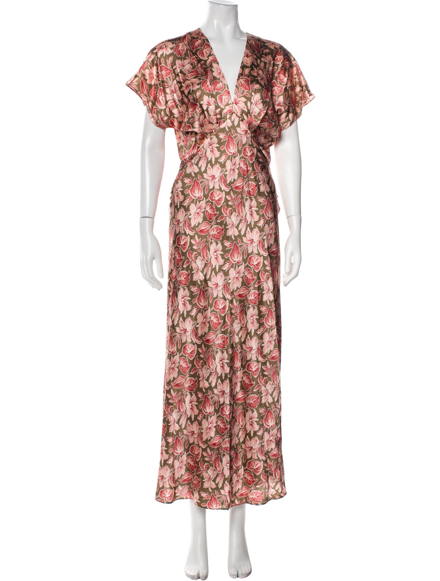 Veronica Beard Floral Print Long Dress