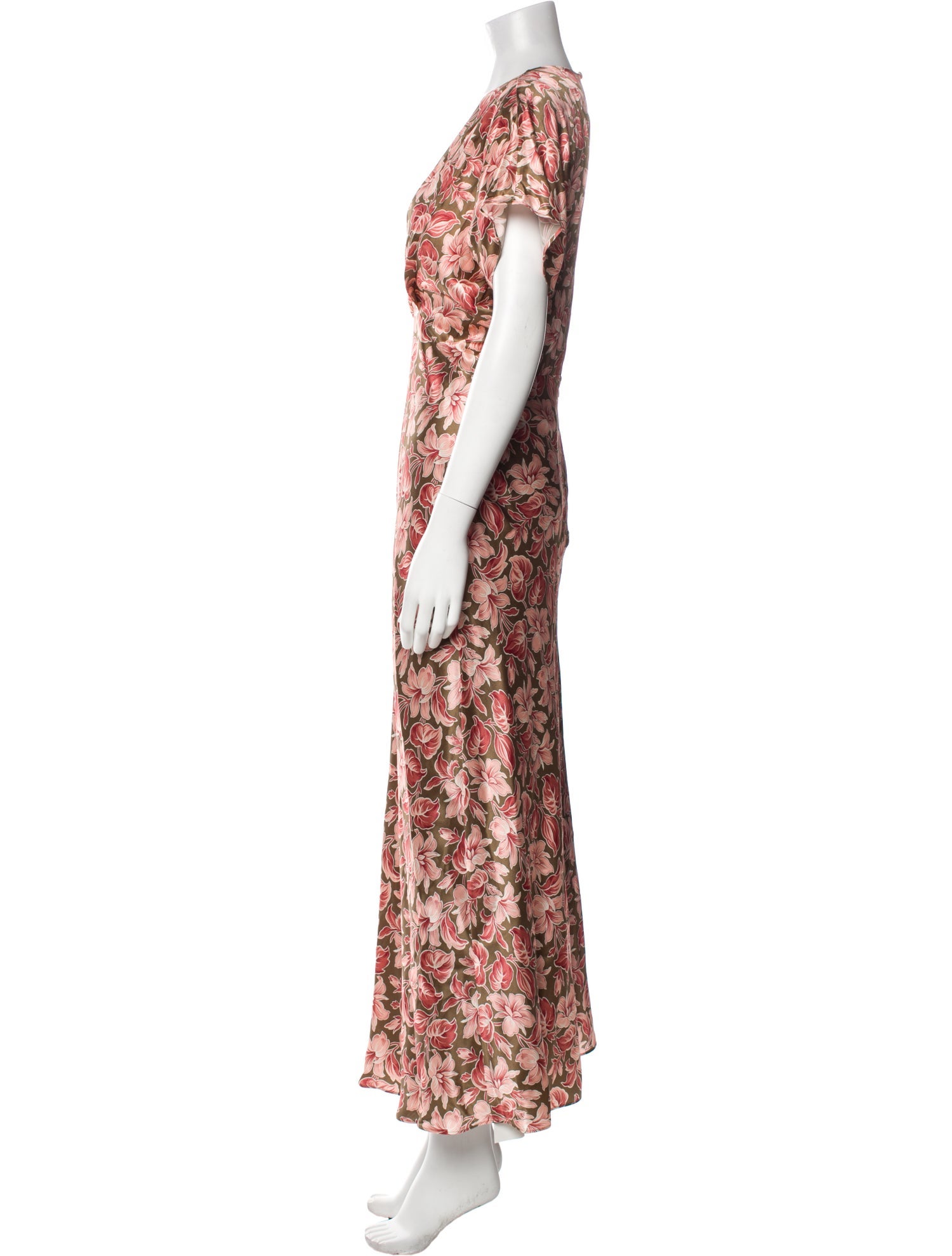 Veronica Beard Floral Print Long Dress